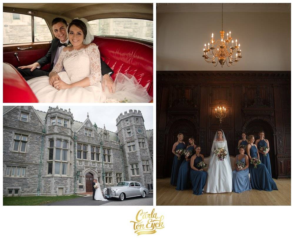 A bridal party at a wedding at the Branford House in Groton CT