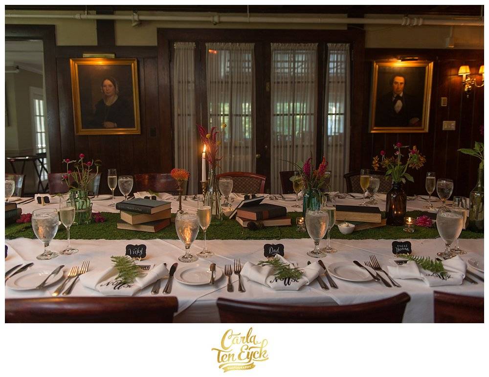 Small wedding reception dinner at Copper Beech Inn