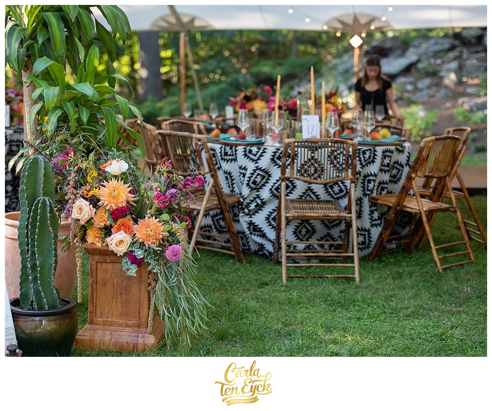 Southwest inspired tented wedding in Norwalk CT with Amy Champagne Events