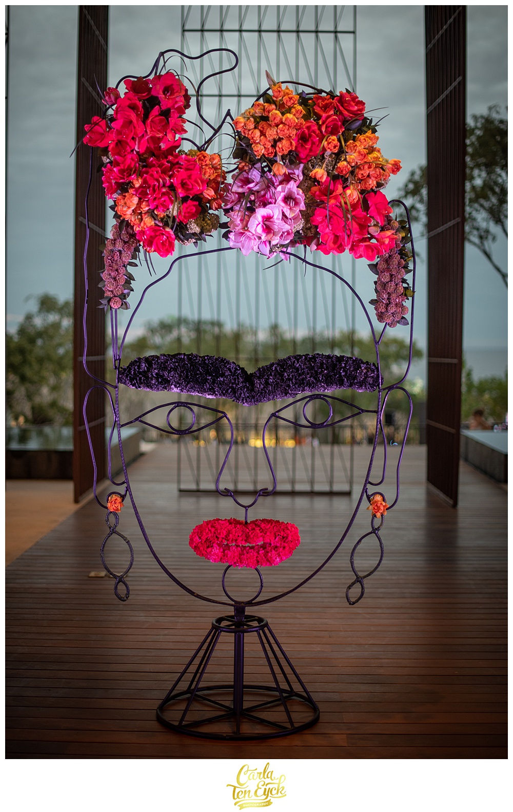 Frida Kahlo inspired floral centerpieces at Solaz Los Cabos Luxury Resort Mexico at the Engage Wedding Summit