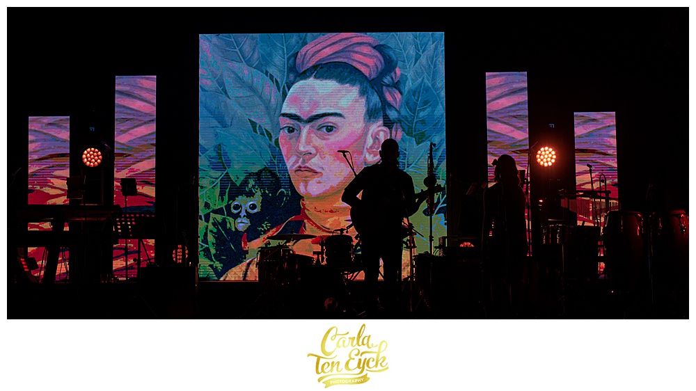 Frida Kahlo backdrop at the Engage 18 Gala at the Solaz Los Cabo in Cabo San Lucas Mexico
