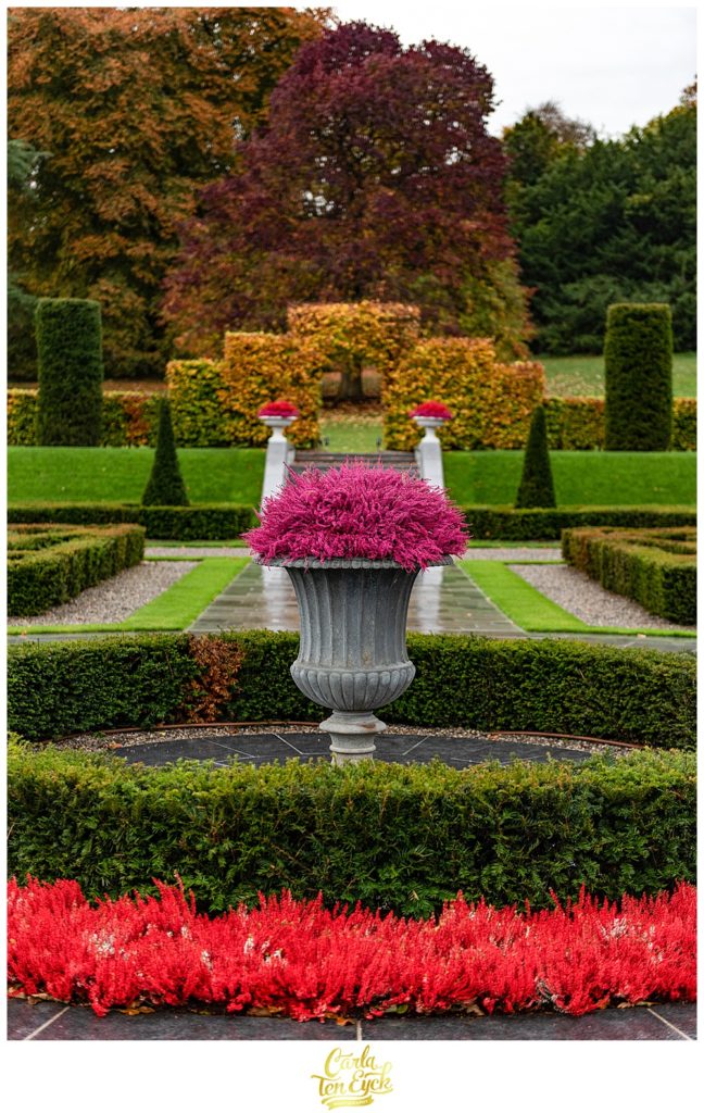 The colorful grounds in the fall at Adare Manor, Adare Village County Limerick Ireland