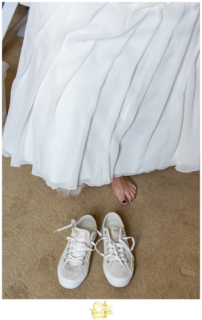 Wedding day converse at the Publick House in Sturbridge MA