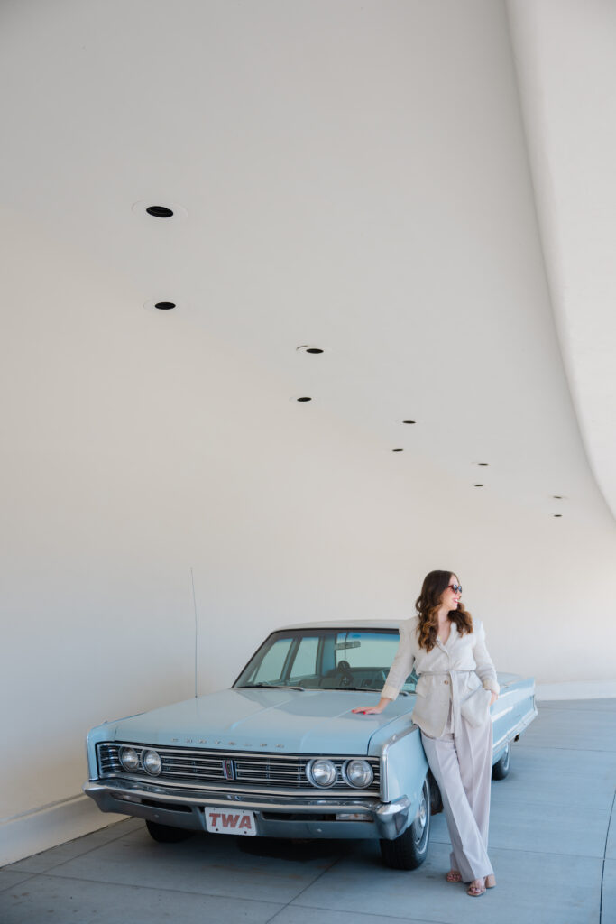Use your location purposefully for your branding photographs at the TWA Hotel in NYC